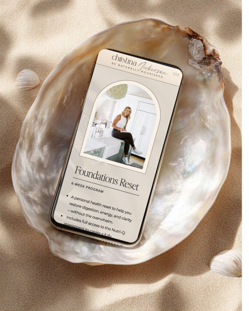 Nutritionist showit website