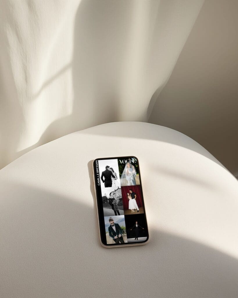 Wedding photography showit web designer